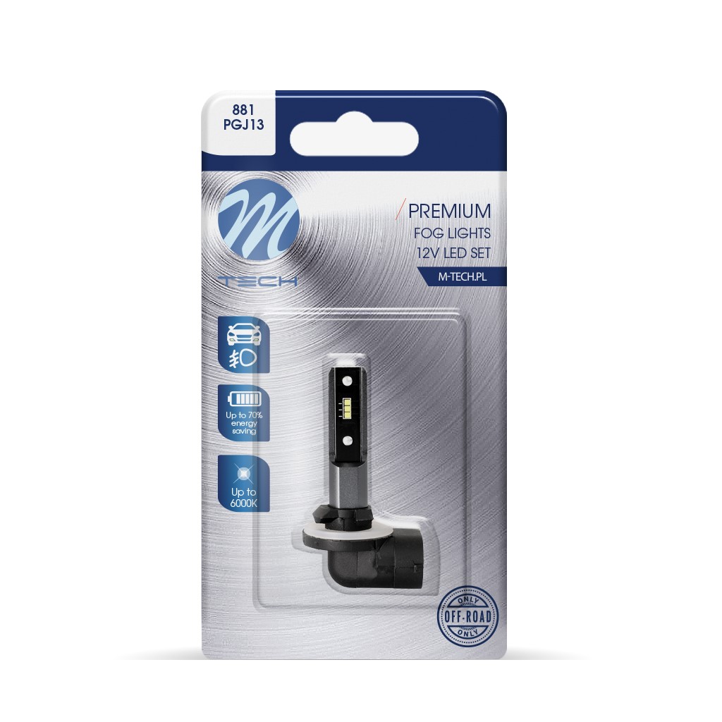 H27-881 12V PGJ13 6XSMD1616 LED 6.000K 280LM  Premium Fog LED  M-TECH - 1 Τεμ. - Thumbnail 2