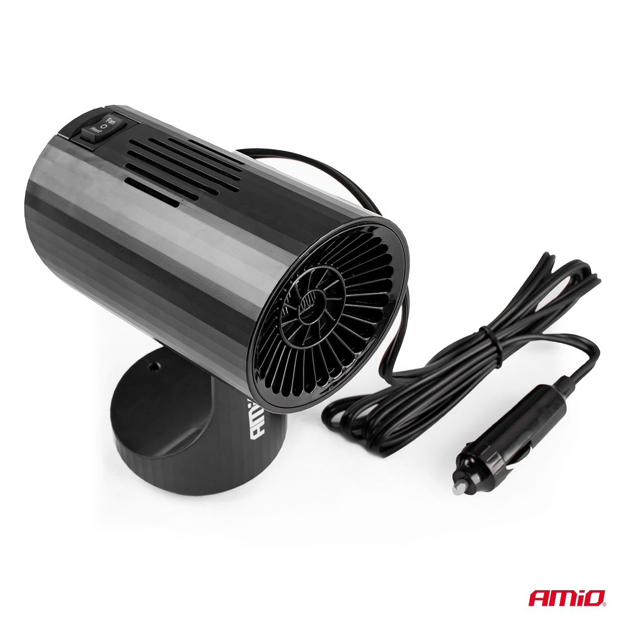AMIO - Αεροθερμο Αναπτηρα 12V - 150W (καλωδιο 150 Cm) Μαυρο 150X100X80 Mm - 1 Τεμ. (02898/AM) - Thumbnail 2