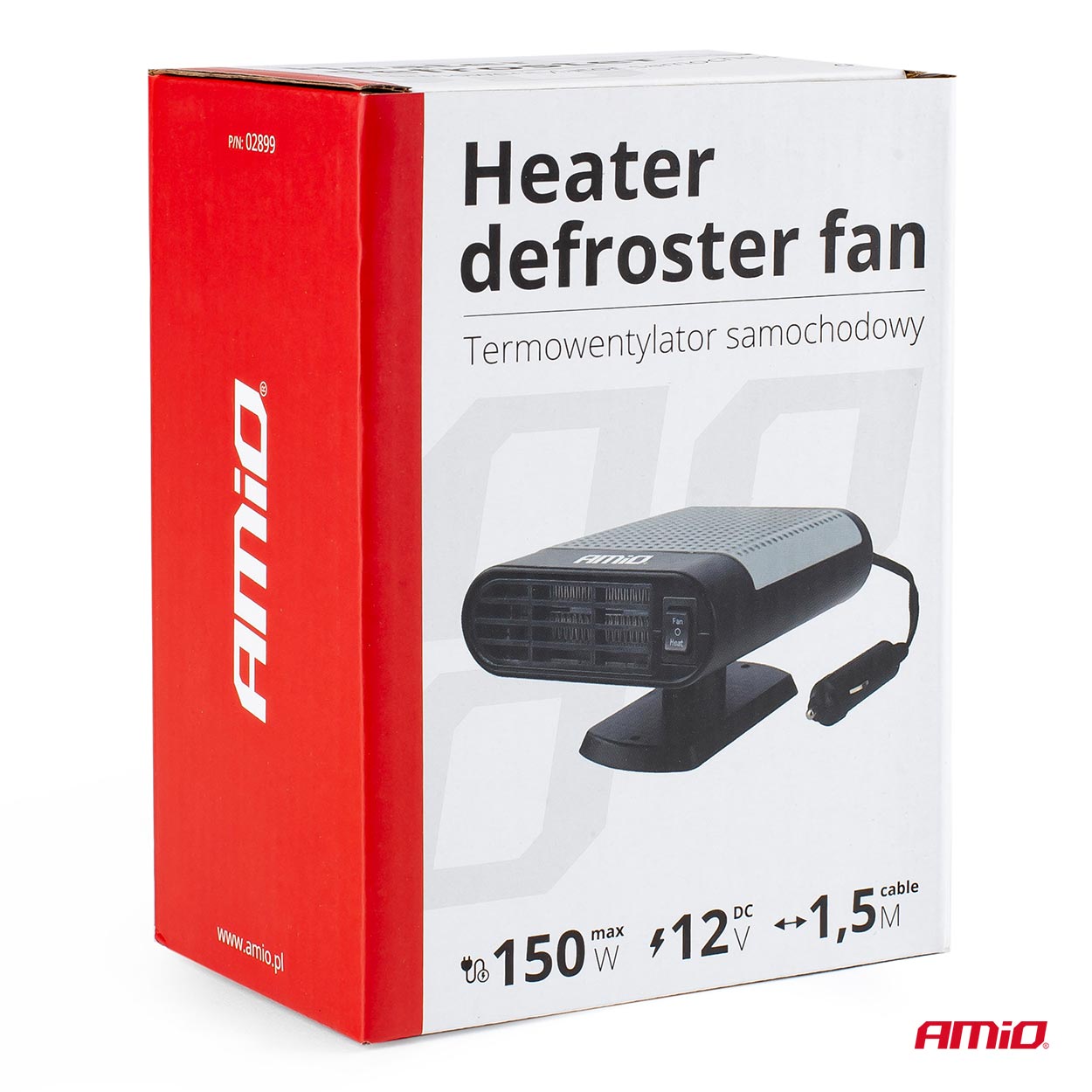AMIO - Αεροθερμο Αναπτηρα 12V - 150W (καλωδιο 150 Cm) 160X80X120 - 1 Τεμ (02899/AM) - Thumbnail 7