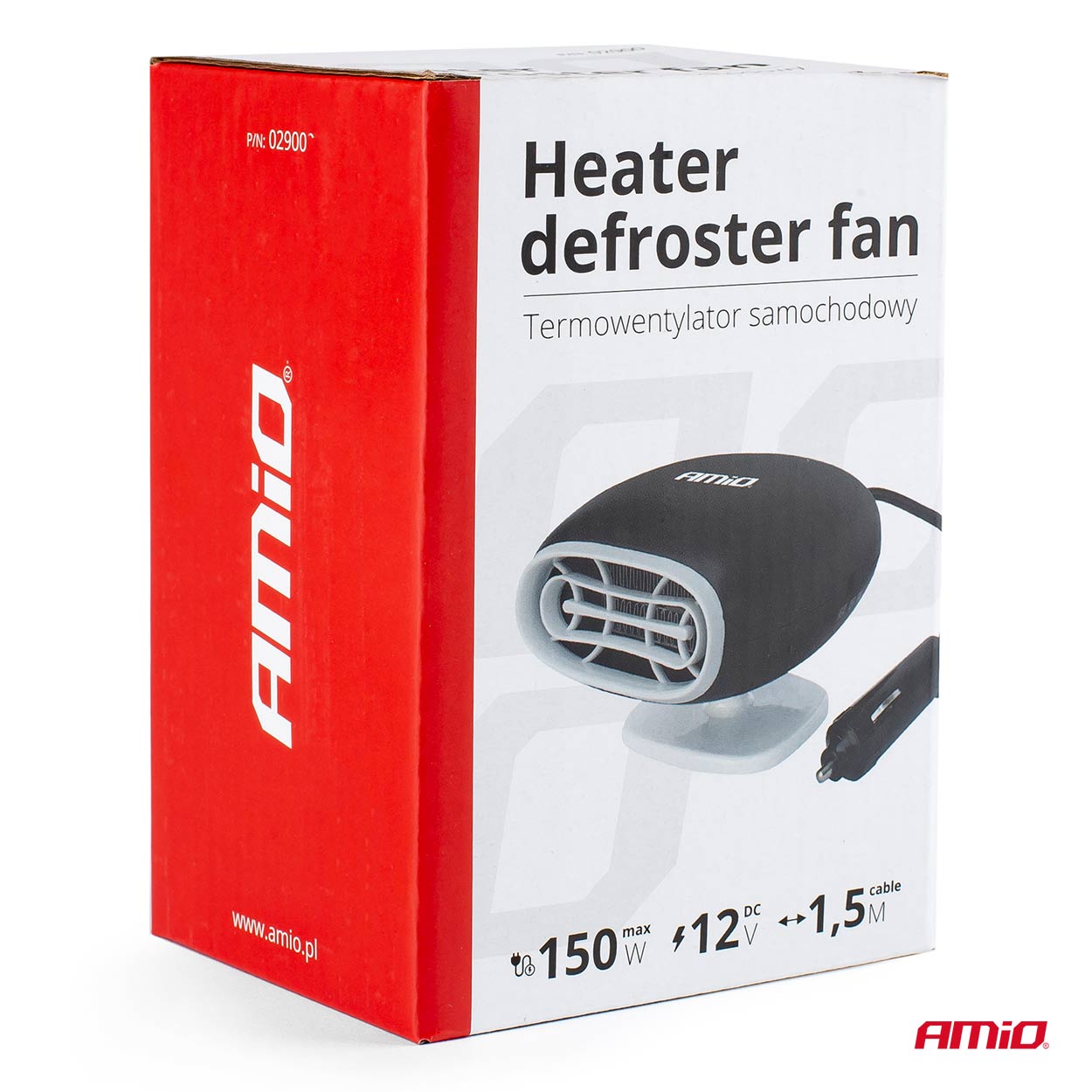 AMIO - Αεροθερμο Αναπτηρα 12V - 150W (καλωδιο 150 Cm) 140X90X110 - 1 Τεμ (02900/AM) - Thumbnail 6