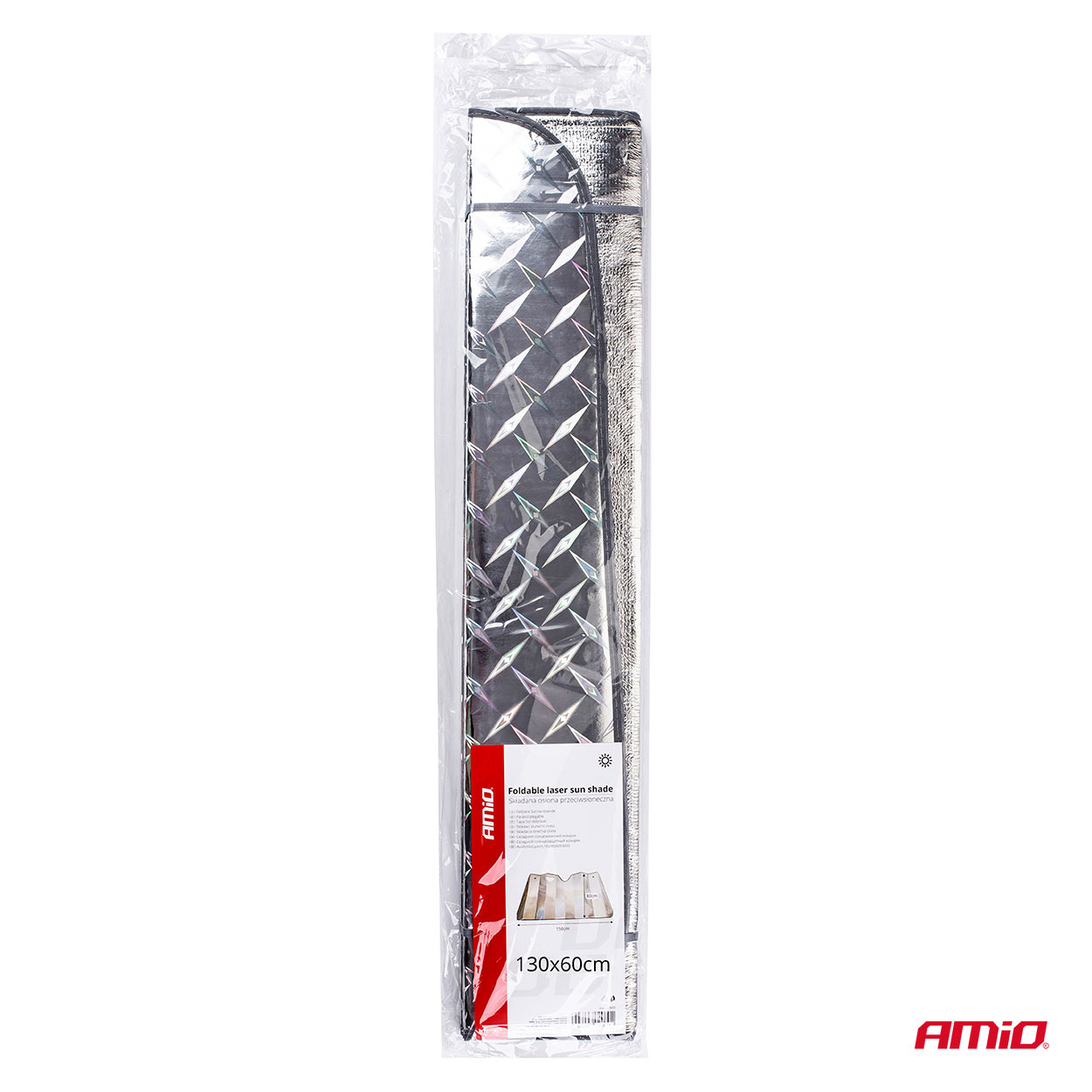 AMIO - Ηλιοπροστασια Εσωτερικη Παρμπριζ 130X60CM Laser - 1 Τεμ. (02907/AM) - Thumbnail 6