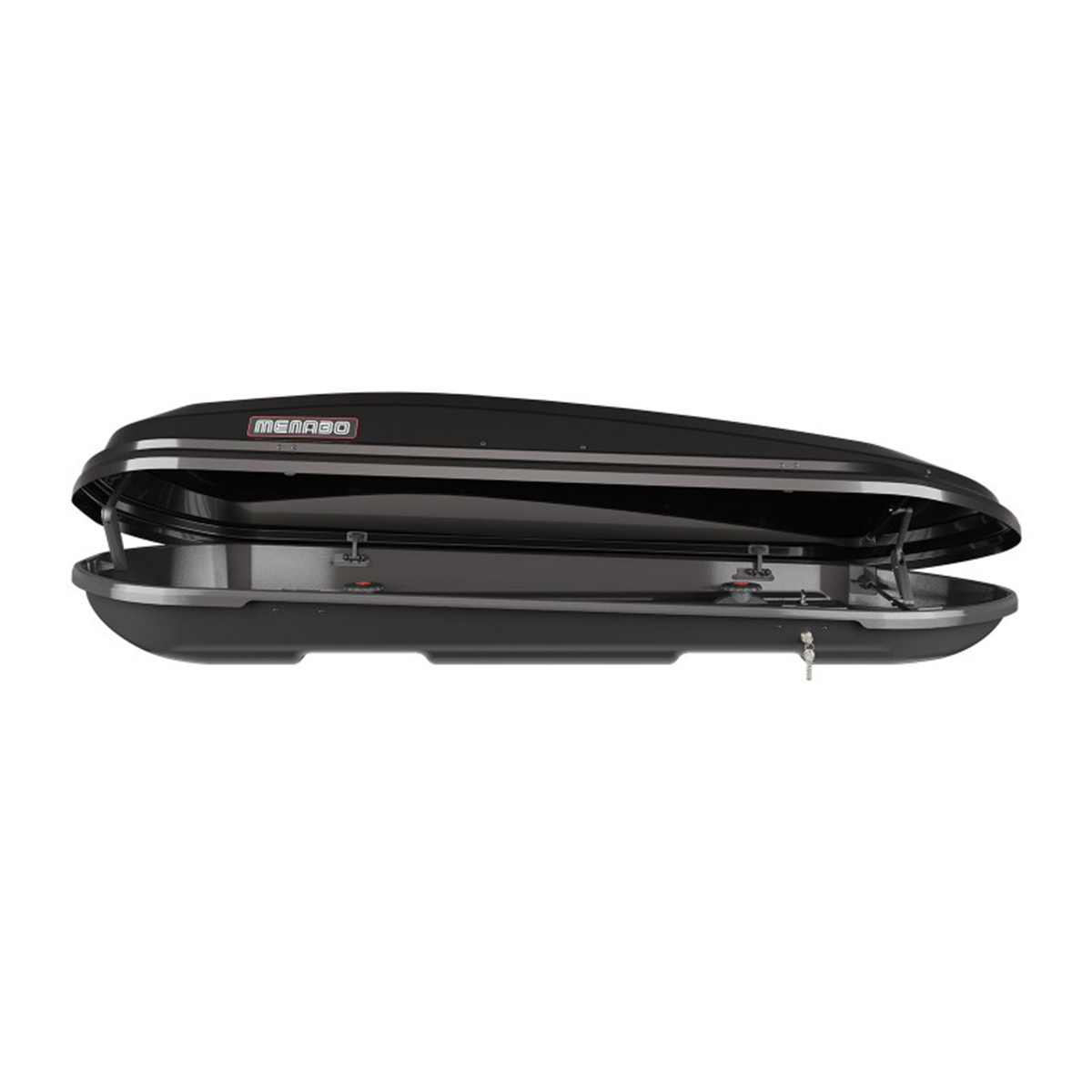 Μπαγκαζιερα Οροφης Diamond 500 Duo Black (μαυρη/γυαλιστερη) MENABO - Thumbnail 3