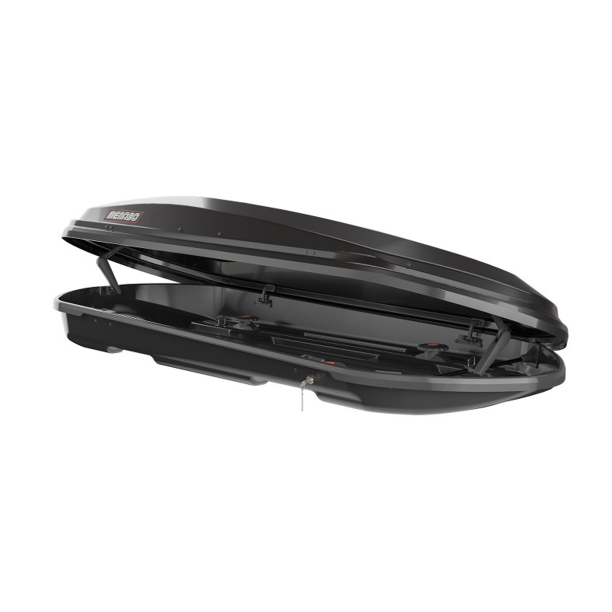 Μπαγκαζιερα Οροφης Diamond 500 Duo Black (μαυρη/γυαλιστερη) MENABO - Thumbnail 5