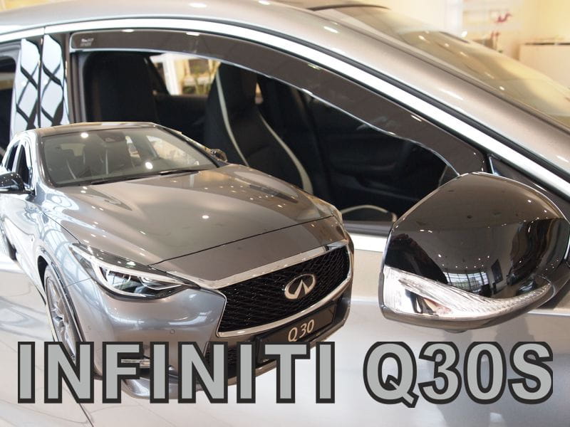 Ανεμοθραυστες Για Infinity Q30S 5D 2015-2019 Ζευγαρι Αυτοκινητου Απο Ευκαμπτο Φιμε Πλαστικο HEKO - 2 Τεμ.