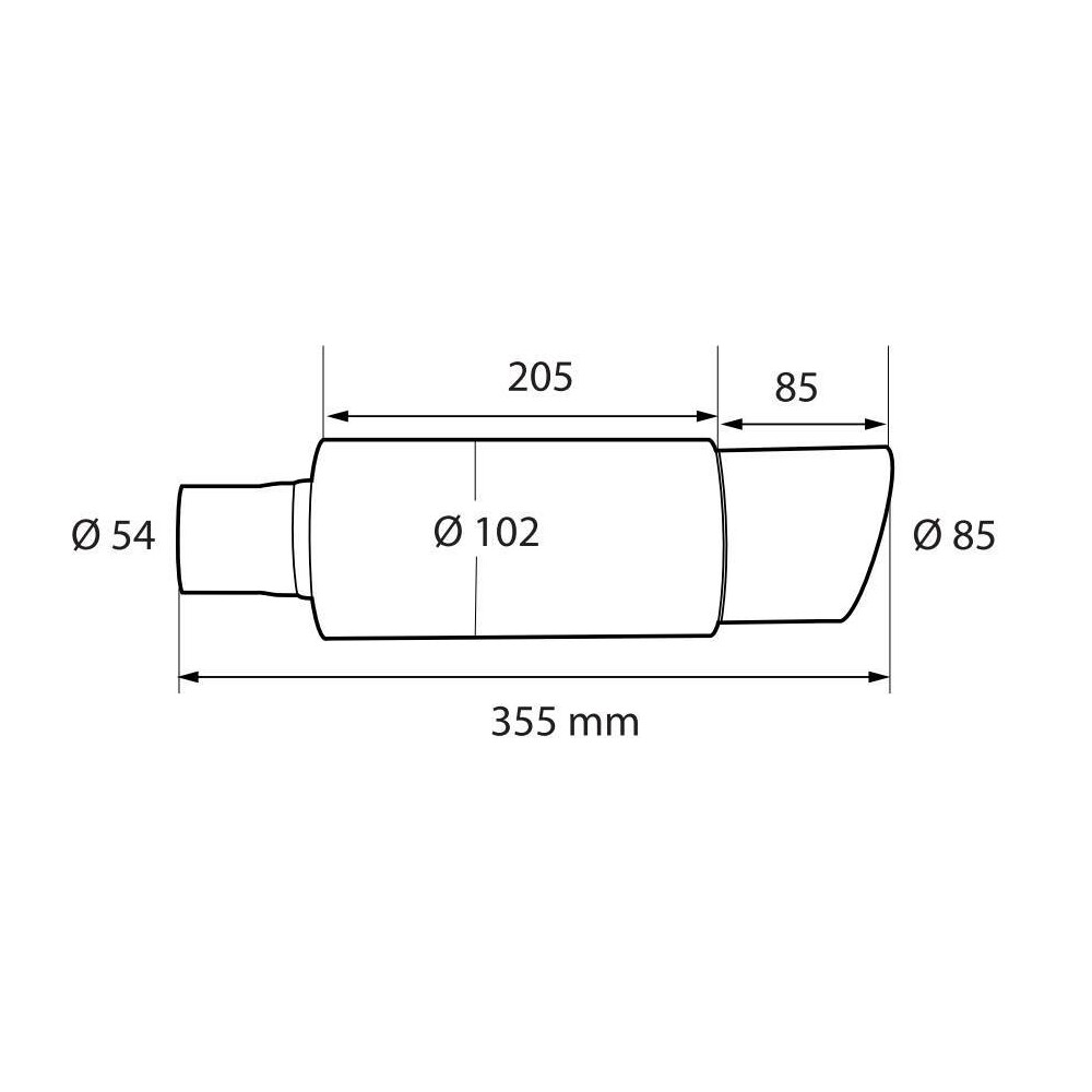 Καζανι Απο Ανοξειδωτο Ατσαλι (201) Inox MU-3 Φ54 Μηκος: 355MM LAMPA - 1 Tem. - Thumbnail 3