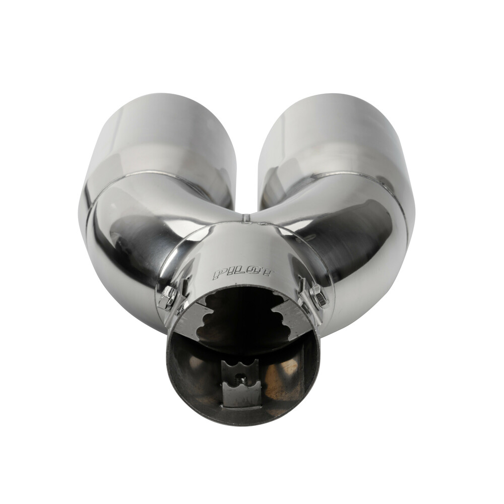 Ακρο (μπουκα) Εξατμισης Διπλη Οβαλ TS-73 37>60MM (μηκος: 228MM / Φαρδος: 163MM) LAMPA - 1 Tem. - Thumbnail 2