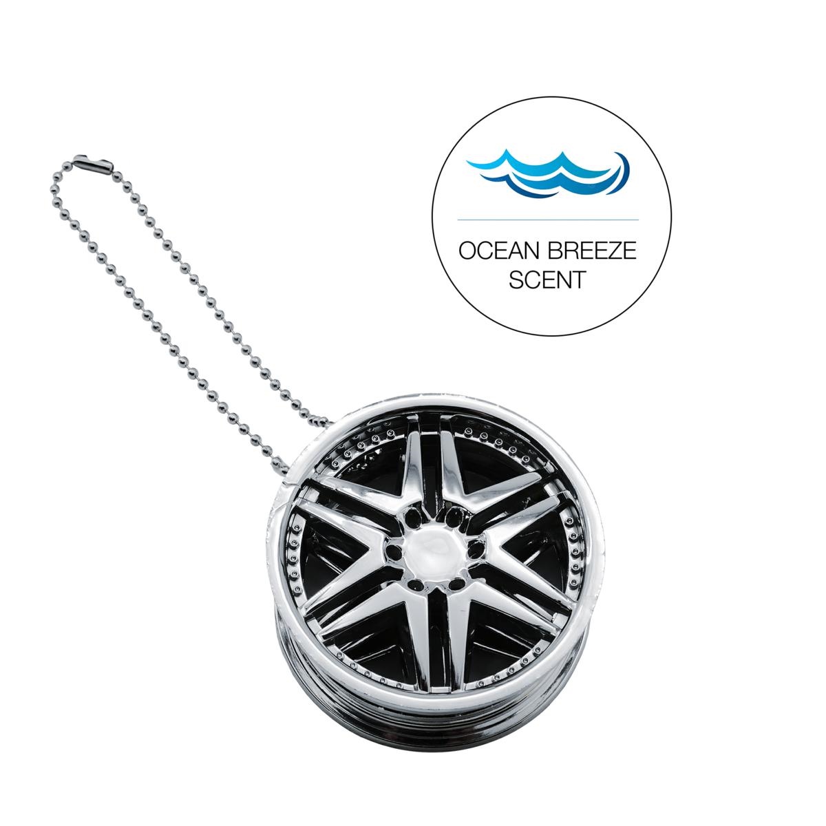 Αρωματικο Κρεμαστο Σε Σχημα Ζαντας Chrome Wheel Ocean Breeze 6CM SIMONI RACING - 1 Tem.