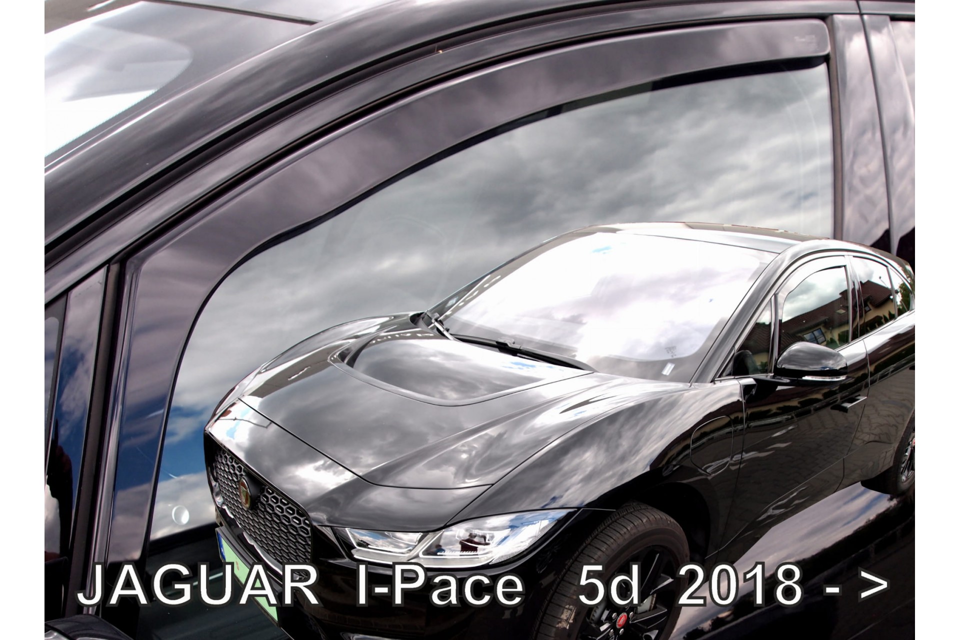 Ανεμοθραυστες Για Jaguar I-pace 5D 2018+ Ζευγαρι Απο Ευκαμπτο Φιμε Πλαστικο HEKO - 2 Τεμ.