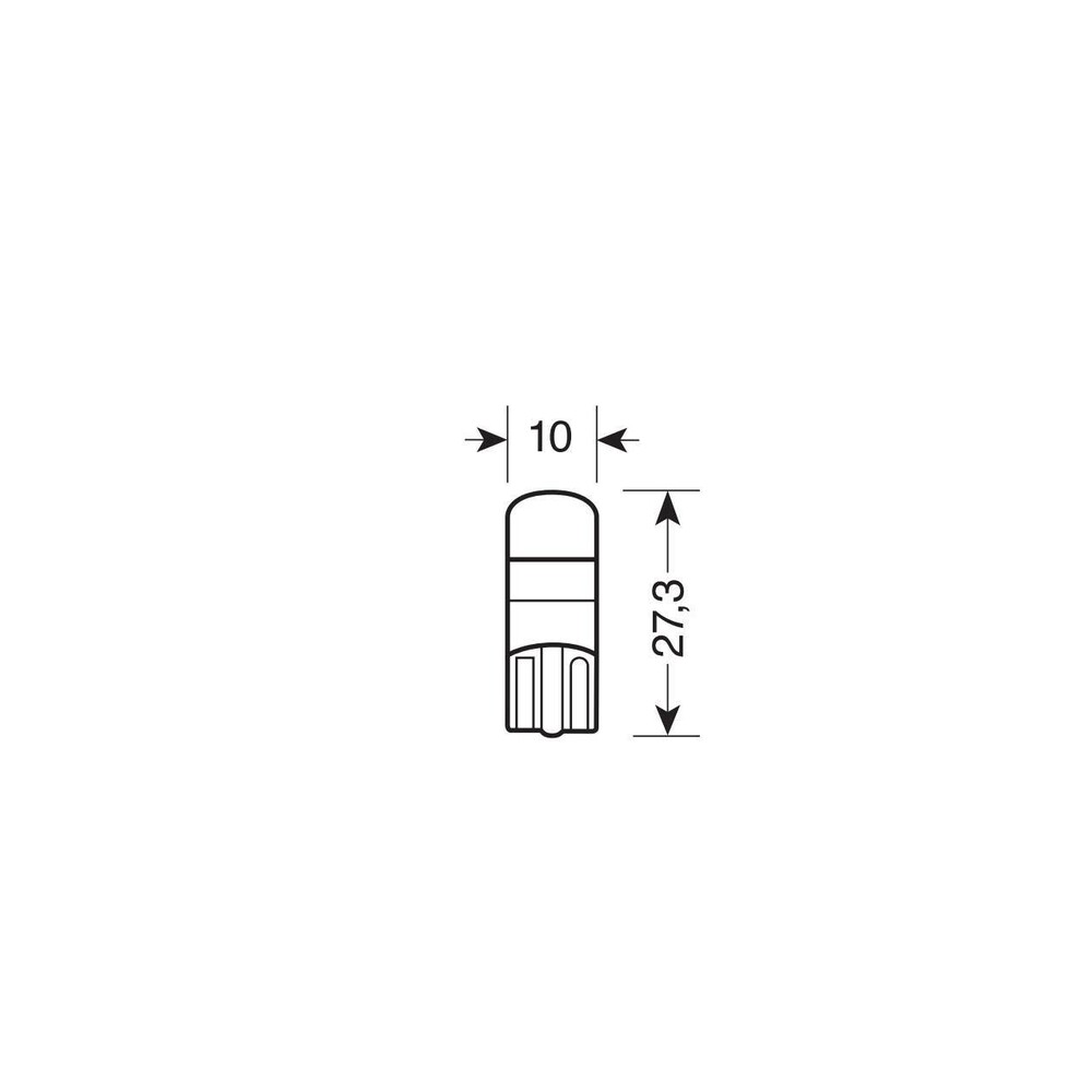 T10 W5W 10-32V W2,1X9,5D 1SMDX1CHIP LED 130LM Can-bus Διαθλασης Λευκο Κουτι 20τεμ. - Thumbnail 2