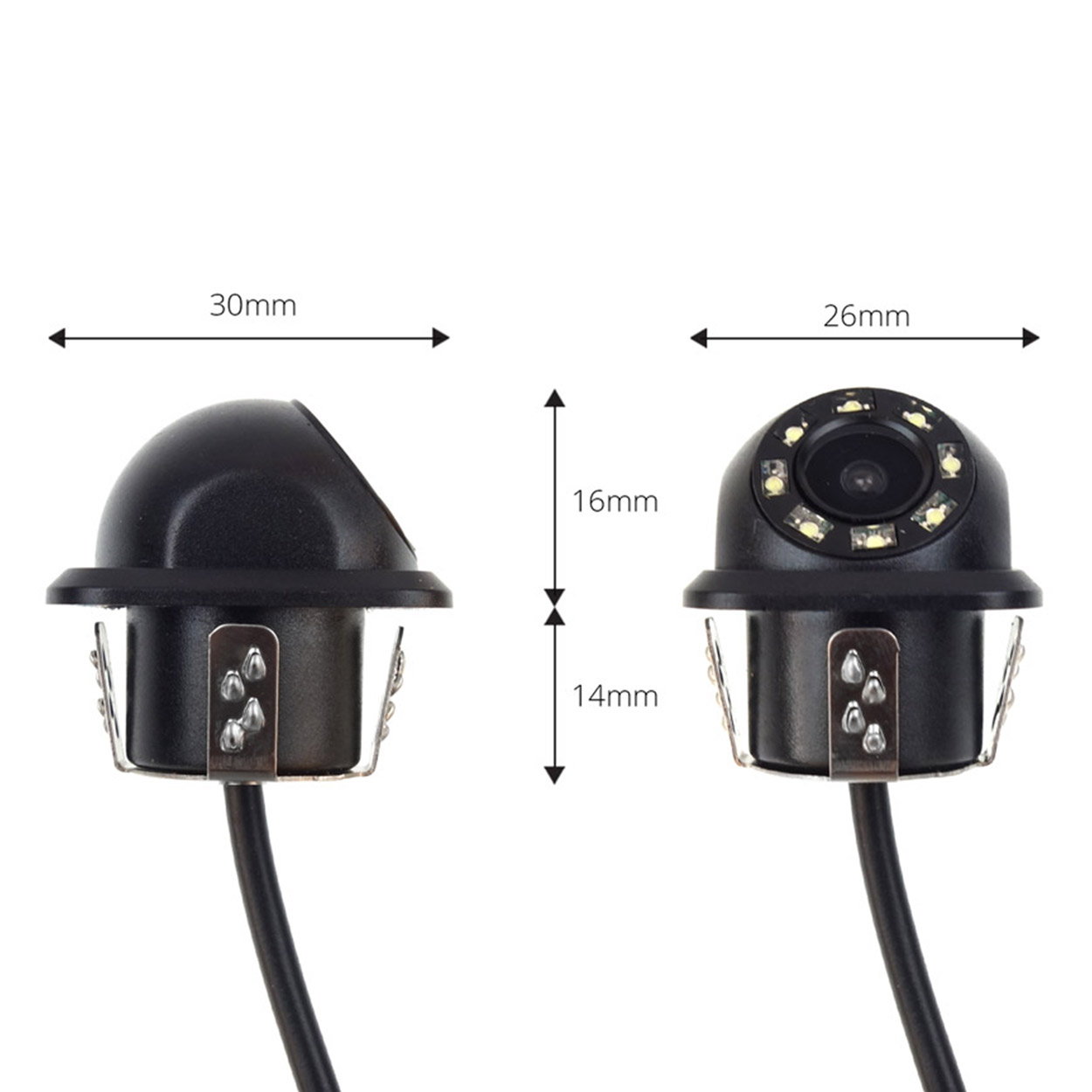 AMIO – Κάμερα Οπισθοπορείας HD-305 LED Night Vision 18MM, Αναβαθμίστε Την Ασφάλεια Στάθμευσης Με Φωτισμό Διόδων Για Τέλεια Ορατότητα Ακόμη Και Στο Απόλυτο Σκοτάδι – 1 Τεμ. (02165/AM) - Thumbnail 4