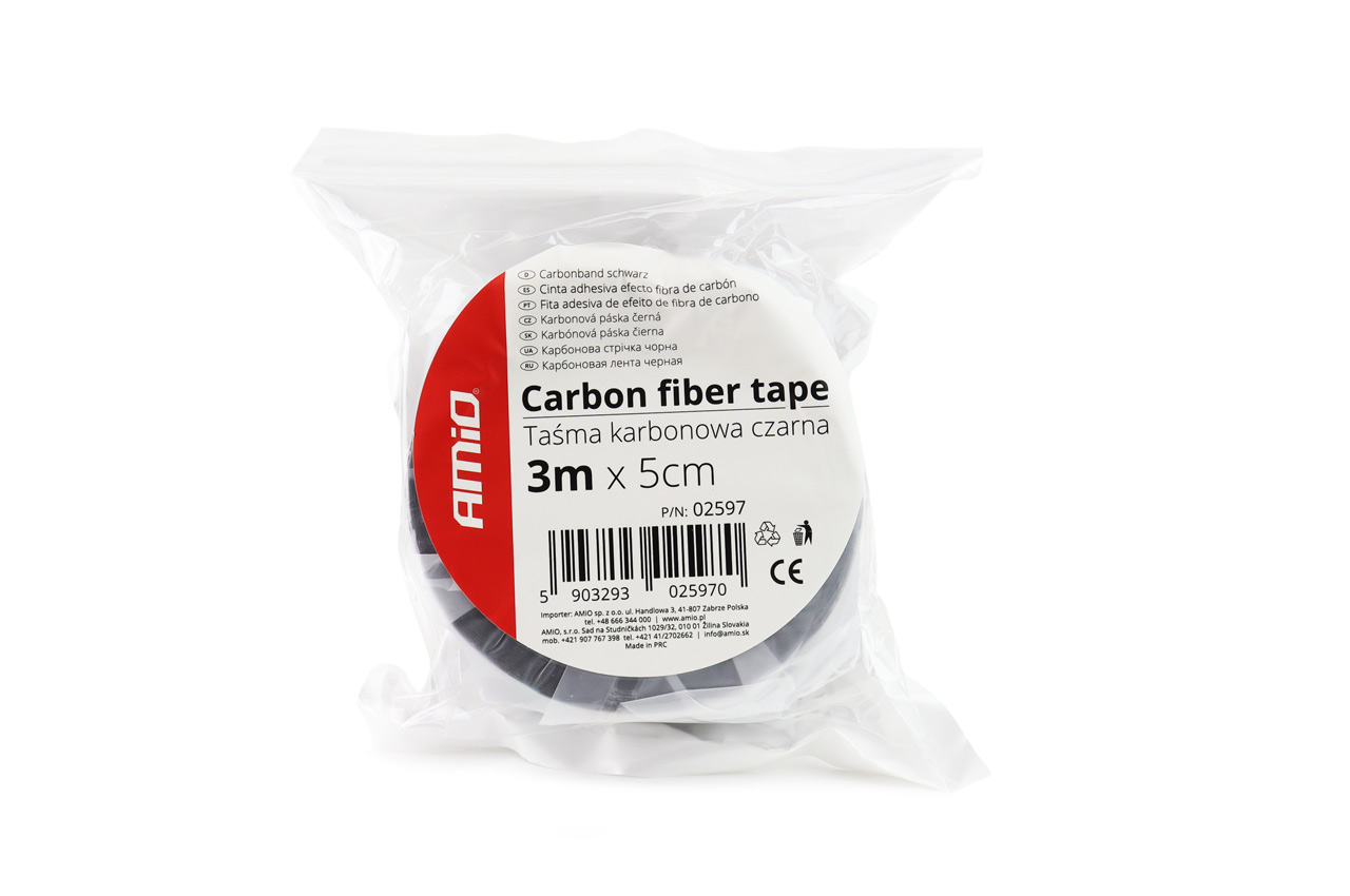AMIO - Tainia 5D Carbon Εσωτερικης & Εξωτερικης Χρησης 50MM X 3M -1 Τεμ. (02597/AM) - Thumbnail 3