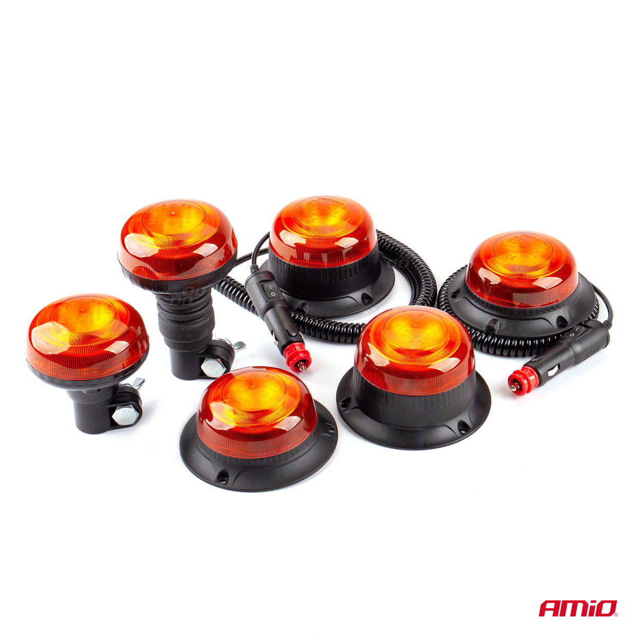 AMIO - Φαρος LED Mini Flat 12/24V 18SMD IP56 Πορτοκαλι Βιδωτος 113X47MM -1 Τεμ. (02927/AM) - Thumbnail 8