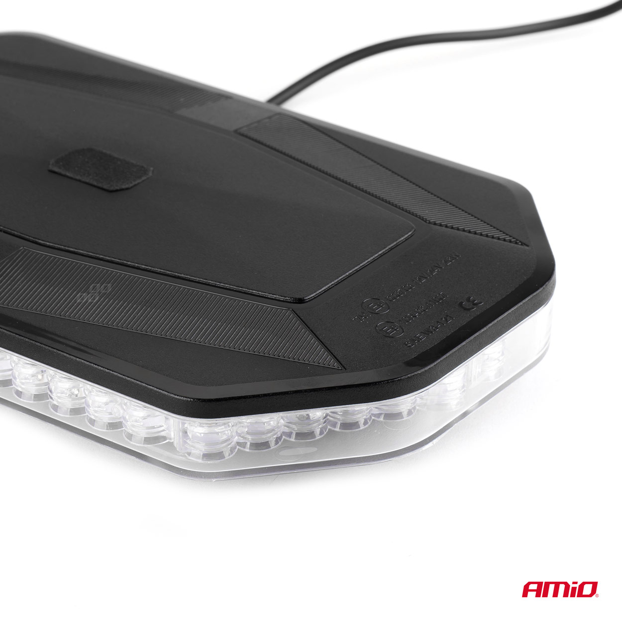 AMIO - Φαρος/μπαρα 12>24V 48SMD LED Πορτοκαλι Με Φις Αναπτηρα & Μαγνητικη Βαση 293X171X46MM​ -1 Τεμ. (02920/AM) - Thumbnail 2