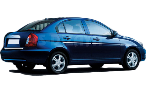 Trim Παραθυρων 4τεμ Ανοξ.ατσαλι Χρωμιο Για Hyundai Accent/era Sd 2005-2011