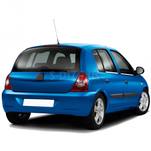 Trim Παραθυρων Ανοξ.ατσαλι Χρωμιο S - Dizayn Για Renault Clio 5D Hb 1999-2005 - 4 Tem.
