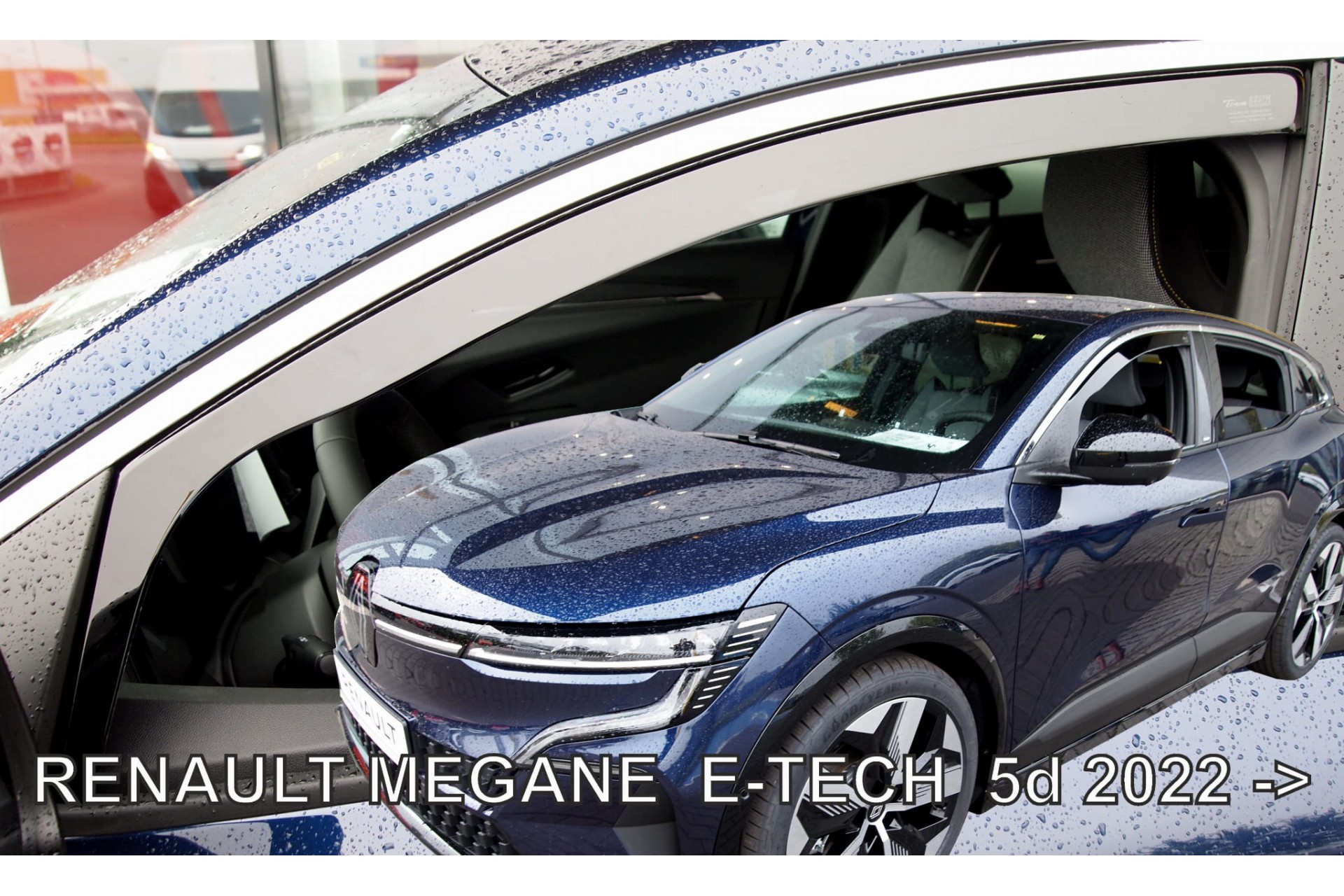 Ανεμοθραυστες Για Renault Megane E-tech 5D 2022+? Ζευγαρι Απο Ευκαμπτο Φιμε Πλαστικο HEKO - 2 Τεμ.