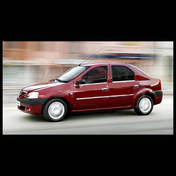Χερουλια Πορτας Για Dacia Logan 2005-2013  Χρωμιο Μεταλλικα 4τεμ. - Thumbnail 2