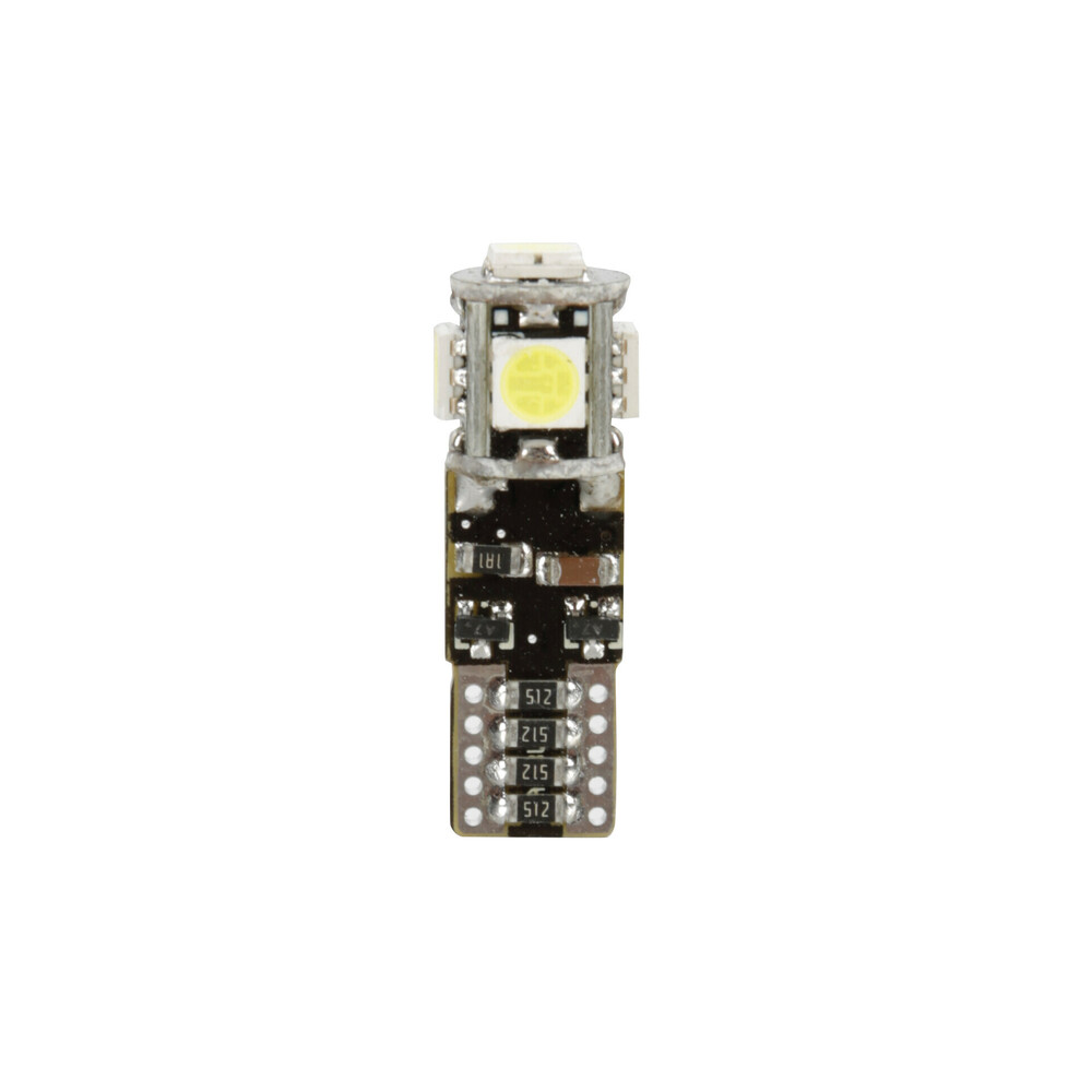 T10 W5W 12/30V W2,1X9,5D 80LM 5SMD LED Λευκο (καρφωτο-τριπλοεστιακο- Can-bus) 2τεμ.