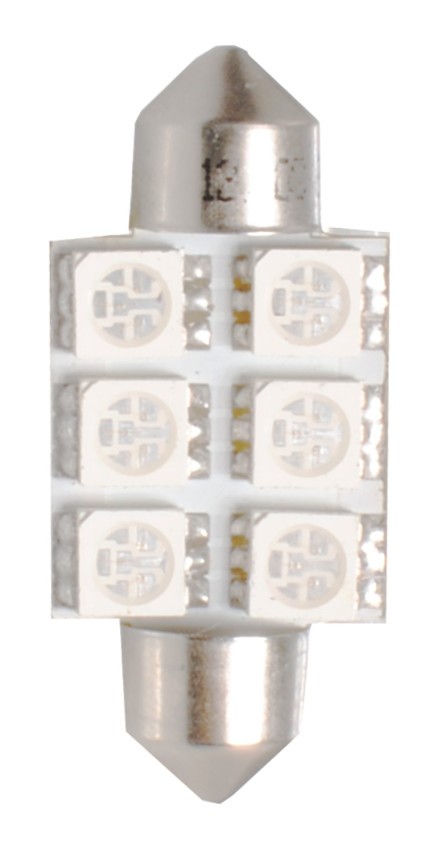ΛΑΜΠΑΚΙΑ ΠΛΑΦΟΝΙΕΡΑΣ C5W/C10W 12V 1,44W SV8,5 36mm PREMIUM LED 6xSMD5050 ΜΠΛΕ M-TECH - 1 ΤΕΜ.