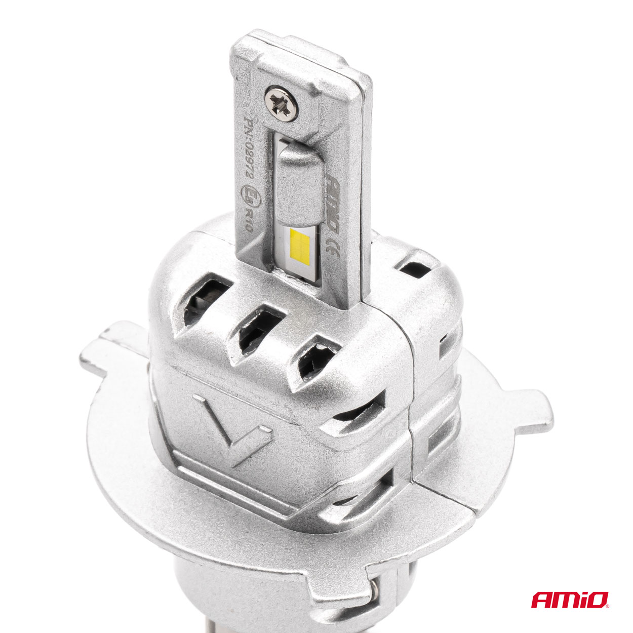 AMIO - Λαμπες LED H4 10-16V 72W 6.500K 7920LM Canbus (ανεμιστηρακι) X2 Series - 2τεμ. (02972/AM) - Thumbnail 2