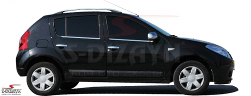Καπακια Καθρεπτη Χρωμιου Μεταλλικα Για Dacia Sandero 1 5D 2007-2014 - Thumbnail 2