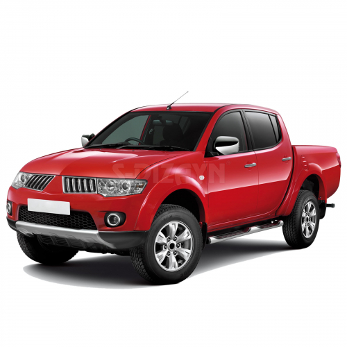 Χερουλια Πορτας Για Mitsubishi L200 2006+ Χρωμιο Μεταλλικα 4τεμ.