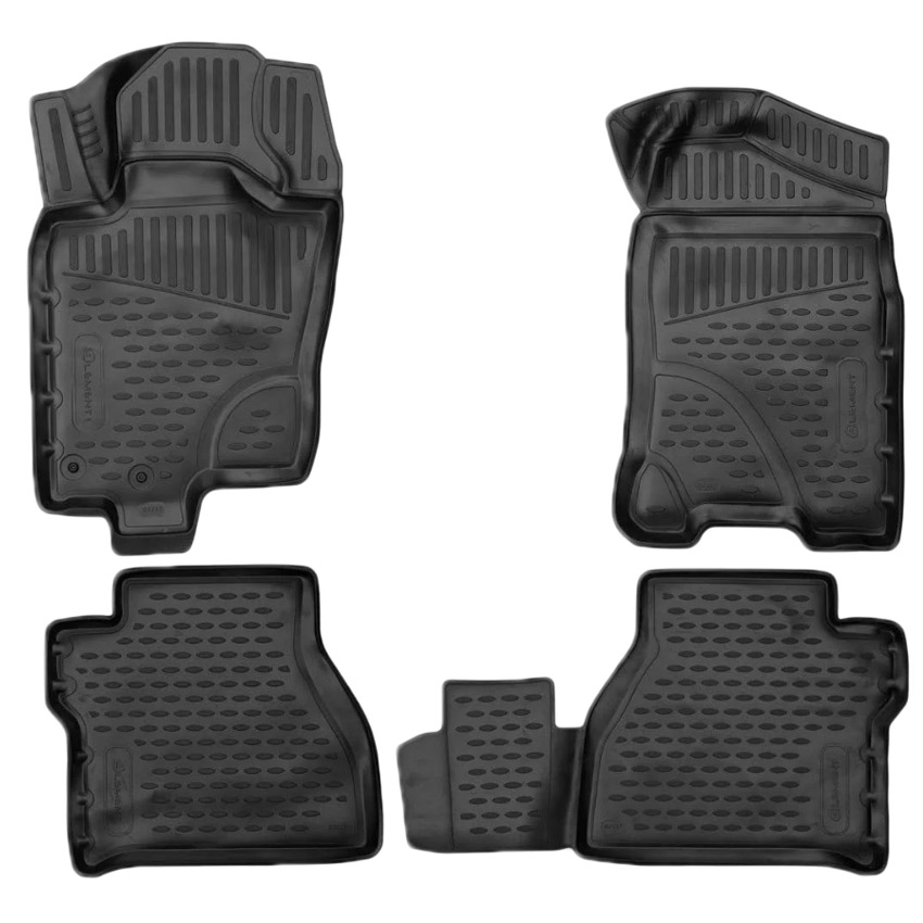 ΠΑΤΑΚΙΑ ΣΕ ΣΚΑΦΗ TPE ΛΑΣΤΙΧΟ ΓΙΑ NISSAN NAVARA D23 2015+  ΣΕ ΜΑΥΡΟ ΧΡΩΜΑ NOVLINE - 4 ΤΕΜ.