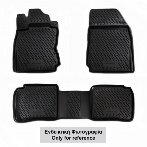 ΠΑΤΑΚΙΑ ΣΕ ΣΚΑΦΗ TPE ΛΑΣΤΙΧΟ ΓΙΑ CITROEN BERLINGO (ΕΠΙΒΑΤΙΚΟ 5ΘΕΣΙΟ) 2018+  ΣΕ ΜΑΥΡΟ ΧΡΩΜΑ NOVLINE - 4 ΤΕΜ.