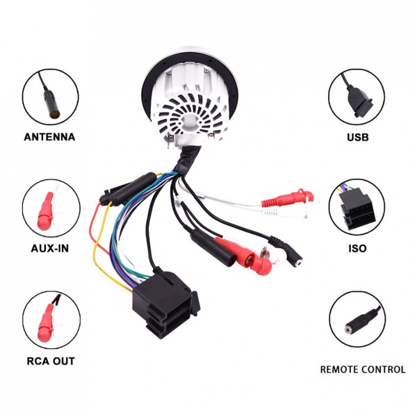 HASDA MP3 Player 113 Mm- 5V-4X40W Με Ραδιοφωνο/usb/bluetooth (αδιαβροχο/στρογγυλο/μαυρο Χρωμιομενο Δαχτυλιδι) - Thumbnail 4