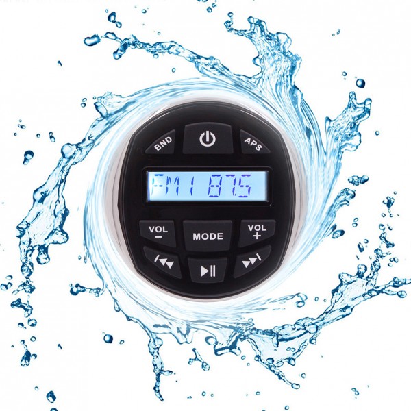 HASDA MP3 Player 113 Mm- 5V-4X40W Με Ραδιοφωνο/usb/bluetooth (αδιαβροχο/στρογγυλο/μαυρο Χρωμιομενο Δαχτυλιδι) - Thumbnail 5