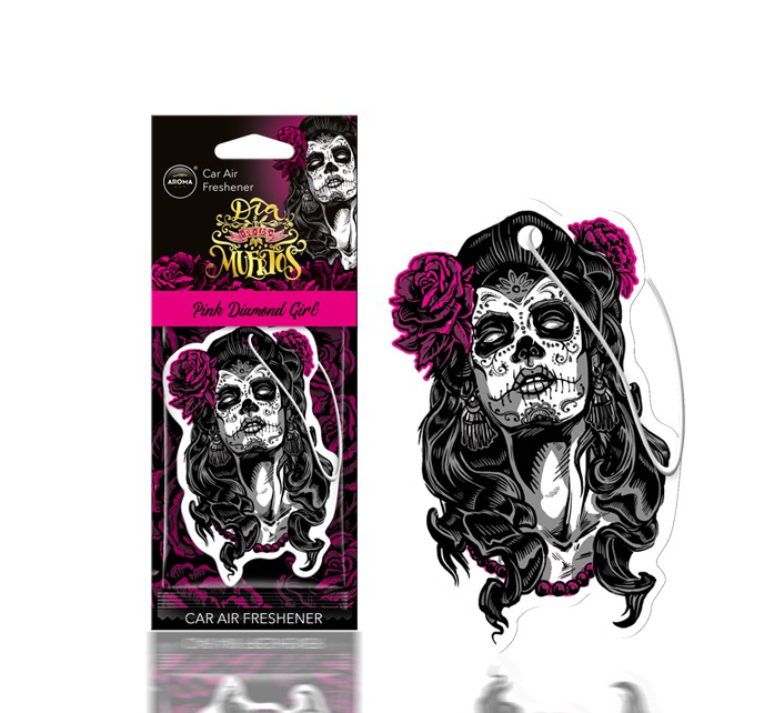 AMIO - Αρωματικο Κρεμαστο Aroma Car Muertos Pink Diamont Girl - 1 Tem. (A83116/AM)