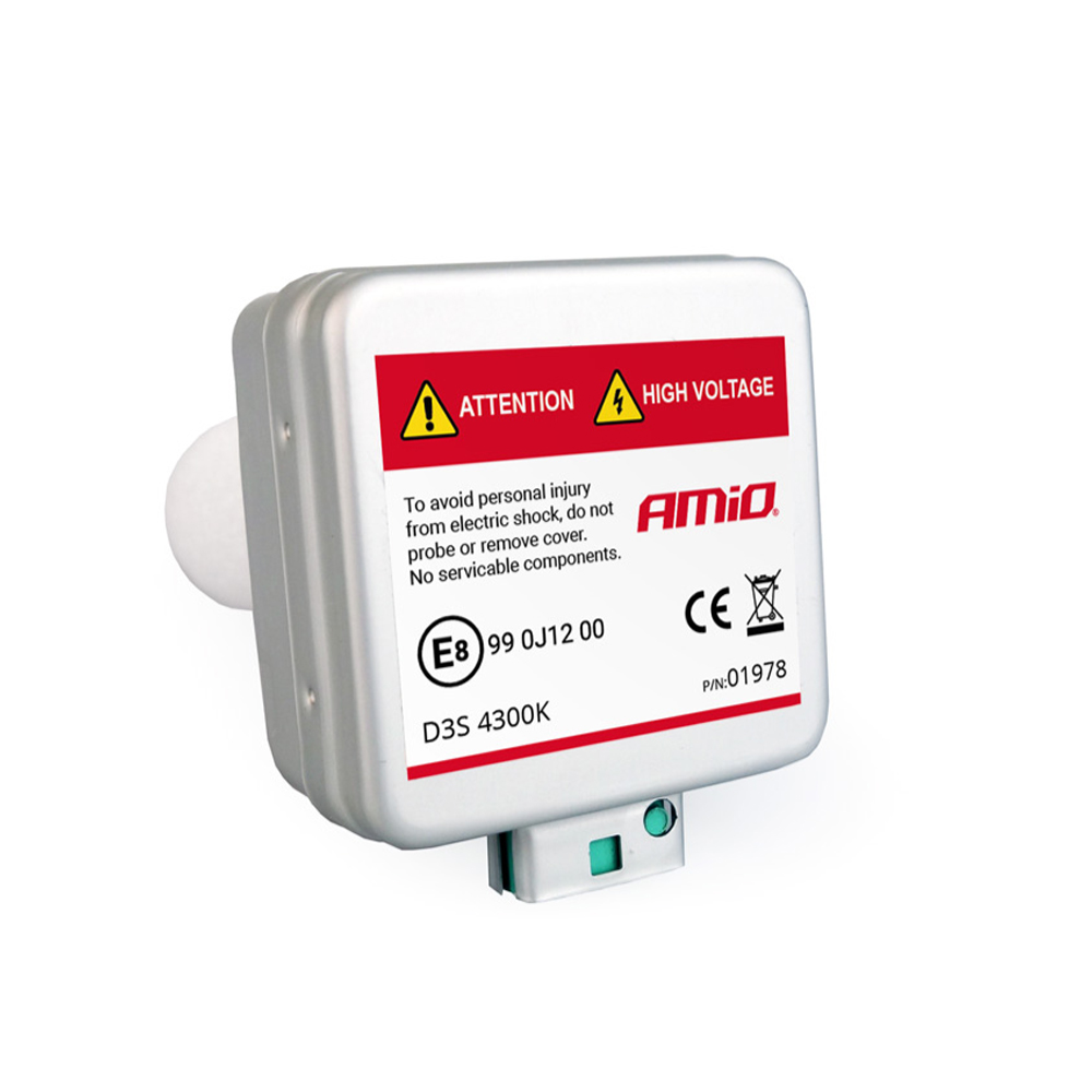AMIO - Λάμπα Xenon D3S 4300K 35W 12V Premium Για Αντικατάσταση Εργοστασιακών Και Aftermarket Xenon Με Φυσικό Φωτισμό Και Σταθερή Απόδοση Με Ενσωματωμένο Igniter - 1 Τεμ. (01978/AM) - Thumbnail 2