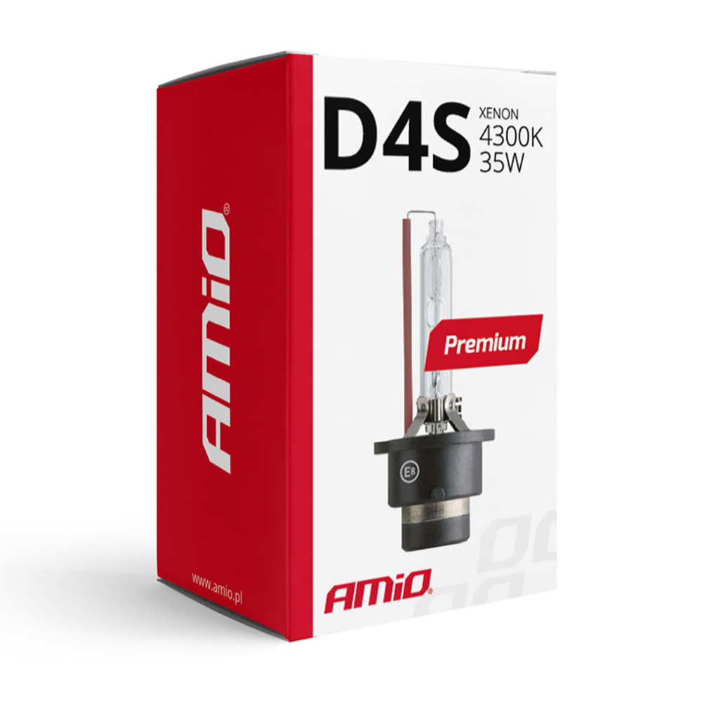 AMIO - Λάμπα Xenon D4S 4300K 35W 12V Premium Για Αντικατάσταση Εργοστασιακών Και Aftermarket Xenon Με Φυσικό Φωτισμό Και Σταθερή Απόδοση Χωρίς Τροποποιήσεις - 1 Τεμ. (01980/AM) - Thumbnail 2
