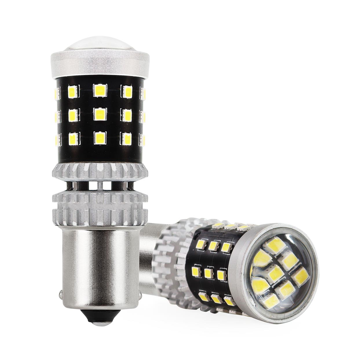 AMIO - Λαμπακια Μονοπολικα LED Λευκα Can-bus P21W BA15S 1156 39XSMD 2016 - 2 Tem. (02799/AM) - Thumbnail 2