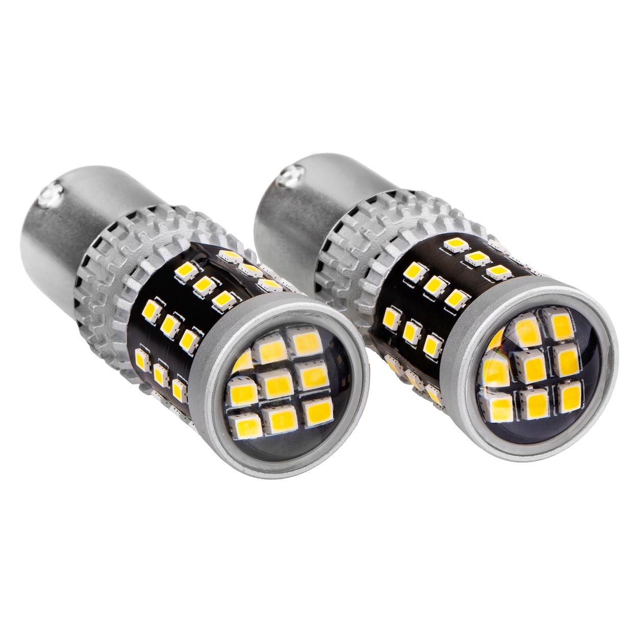 AMIO - Λαμπακια Διπολικα LED Λευκα Can-bus P21/5W BAY15D 12/24V 39XSMD 2016 - 2 Tem. (02800/AM) - Thumbnail 3