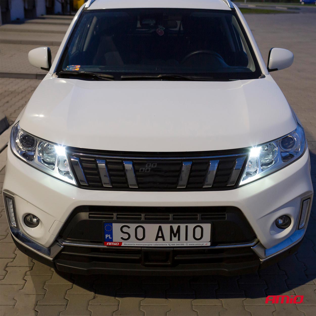 AMIO - T10 W5W/W10W 12/24V W2,1X9,5D 6SMDX3030 Λευκο (καρφωτο - Can-bus) 2τεμ. (02801/AM) - Thumbnail 2