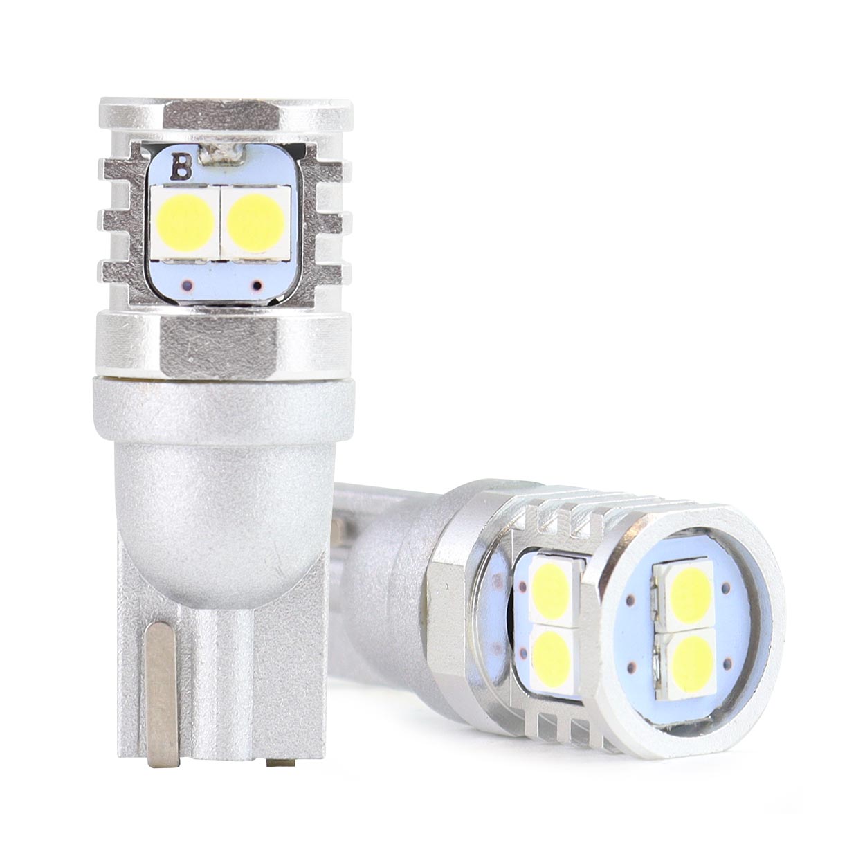 AMIO - T10 W5W/W10W 12/24V W2,1X9,5D 6SMDX3030 Λευκο (καρφωτο - Can-bus) 2τεμ. (02801/AM) - Thumbnail 4