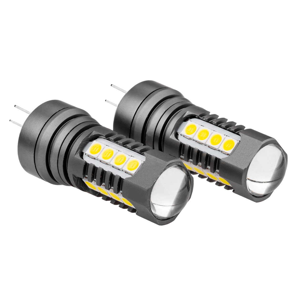 AMIO - Λαμπακια HP24W 12/24V 18XSMD 3030 LED Λευκα Can-bus - 2 Tem. (02803/AM) - Thumbnail 2