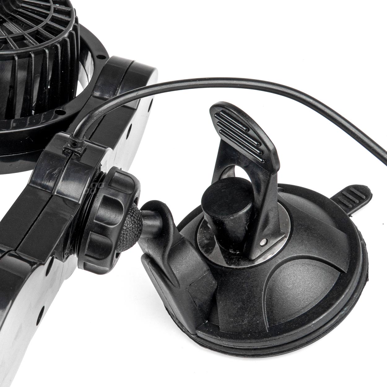 AMIO - Ανεμιστηρας Διπλος 12V 2Χ4''(10,8CM) Με Φις Αναπτηρα/2 Ταχυτητων/ Με Βεντουζα Pro Series - 1 Tem. (03010/AM) - Thumbnail 3