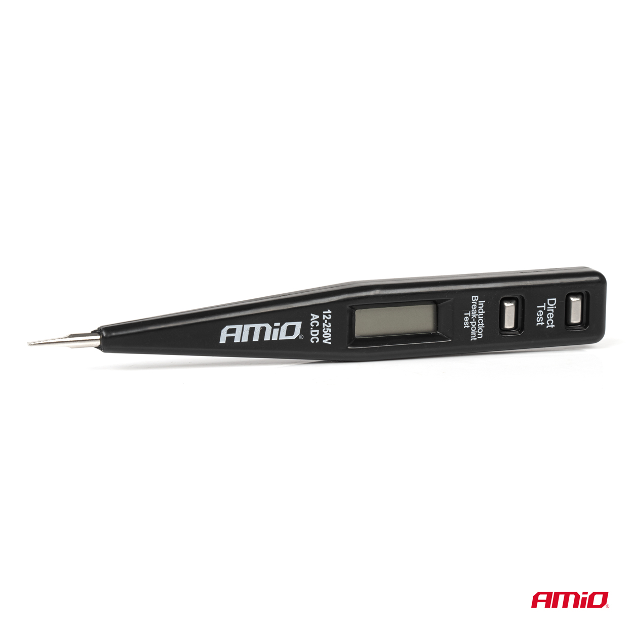 AMIO - Τεστερ / Ελεγκτης Τασης Ρευματος 12-250V Με Οθονη Ενδειξης - 1 Tem. (03122/AM) - Thumbnail 3