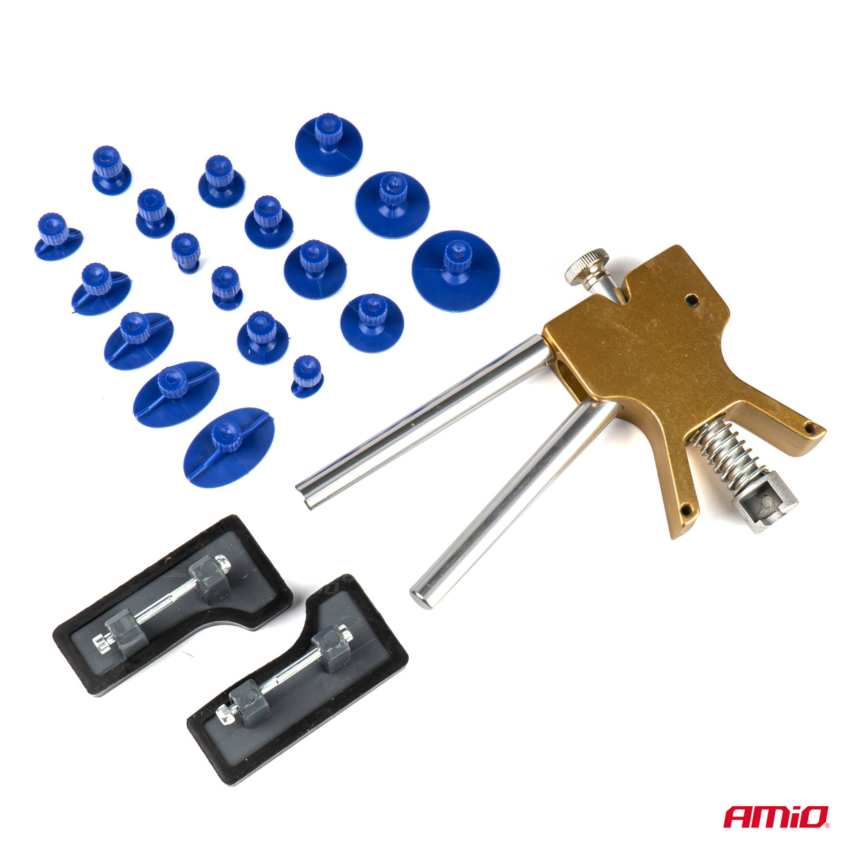 AMIO - Kit Επισκευης Λαμαρινας (αμαξωμα Οχηματος) Απο Λακουβες Diy Dent Repair Kit Με 18 Ανταπτορες - 19 Tem. (03137/AM) - Thumbnail 4