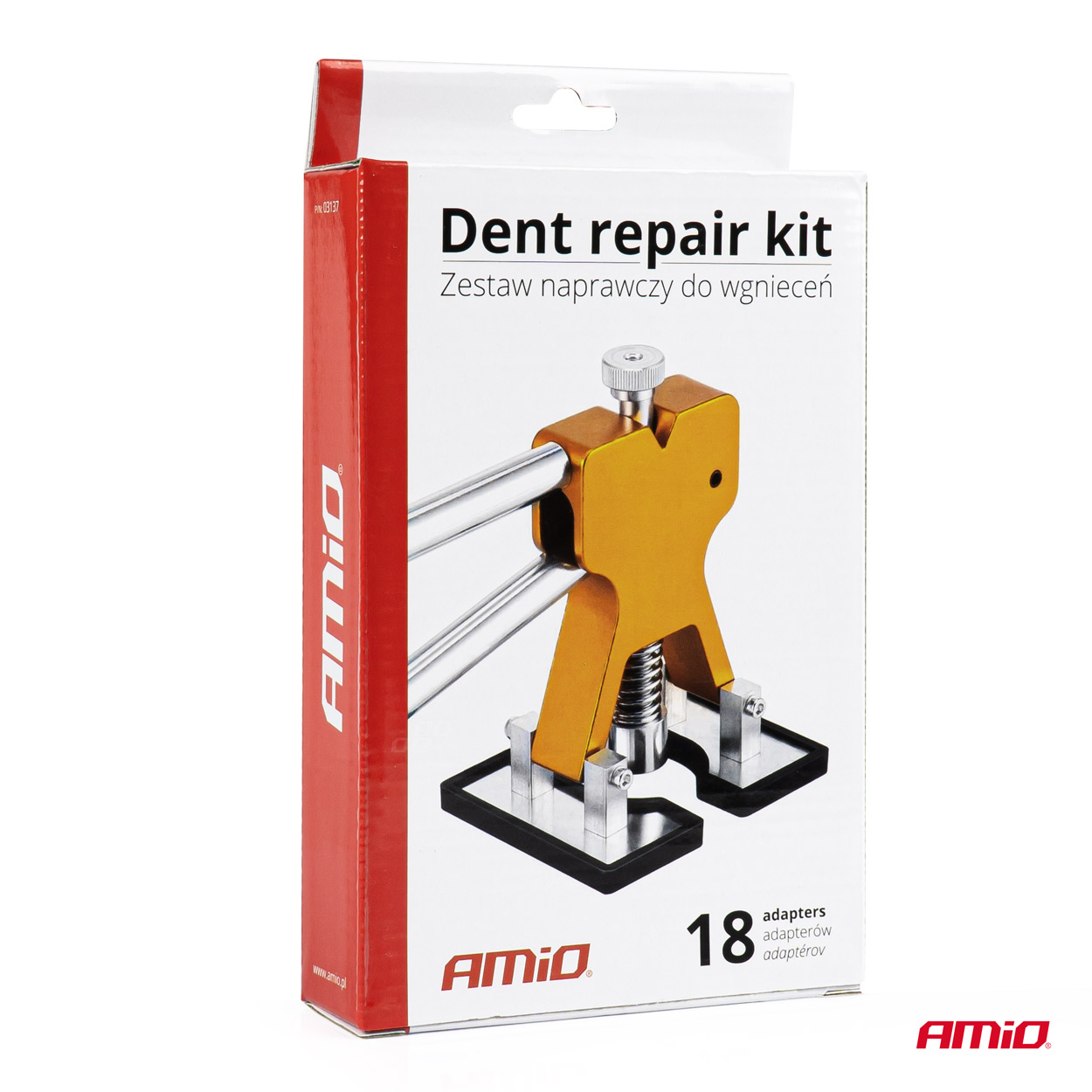 AMIO - Kit Επισκευης Λαμαρινας (αμαξωμα Οχηματος) Απο Λακουβες Diy Dent Repair Kit Με 18 Ανταπτορες - 19 Tem. (03137/AM) - Thumbnail 5