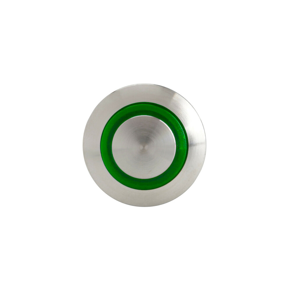 Διακοπτης Μπουτον (button) 12/24V 5AMAX 5PIN IP65 On/off Me LED Πρασινο Ανοξειδωτο Ατσαλι LAMPA - 1 Tem. - Thumbnail 3