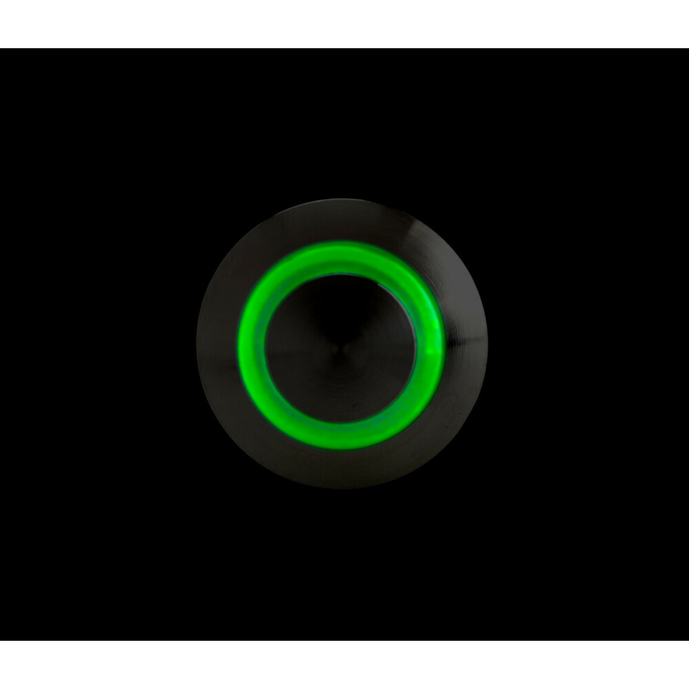 Διακοπτης Μπουτον (button) 12/24V 5AMAX 5PIN IP65 On/off Me LED Πρασινο Ανοξειδωτο Ατσαλι LAMPA - 1 Tem. - Thumbnail 4