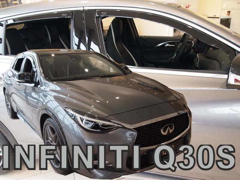 Ανεμοθραυστες Για Infinity Q30S 5D 2015-2019 Σετ Αυτοκινητου Απο Ευκαμπτο Φιμε Πλαστικο HEKO - 4 Τεμ.