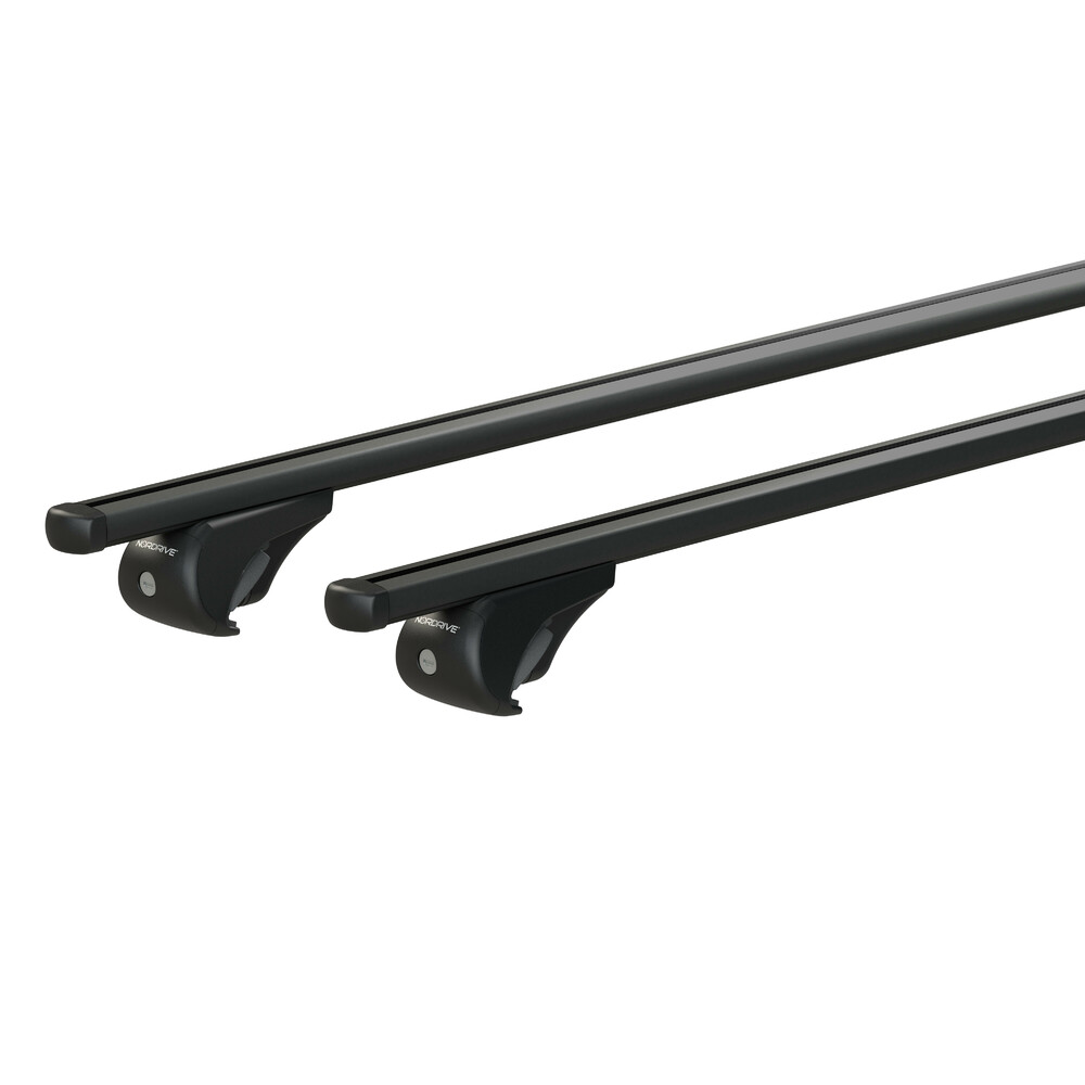 Μπαρες Οροφης Helio Black (l) 127 Cm Αλουμινιου Μαυρη Με Κλειδαριες (standard Railing) NORDRIVE - 2 Tem. - Thumbnail 2