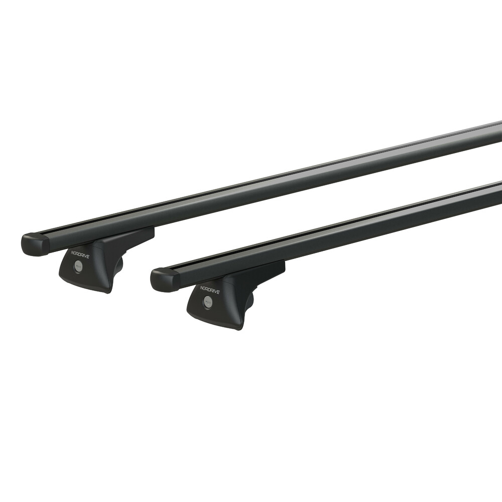 Μπαρες Οροφης Helio Black (m) 120CM Αλουμινιου Μαυρη Με Κλειδαριες (flush Railing)  NORDRIVE - 2 Tem. - Thumbnail 2