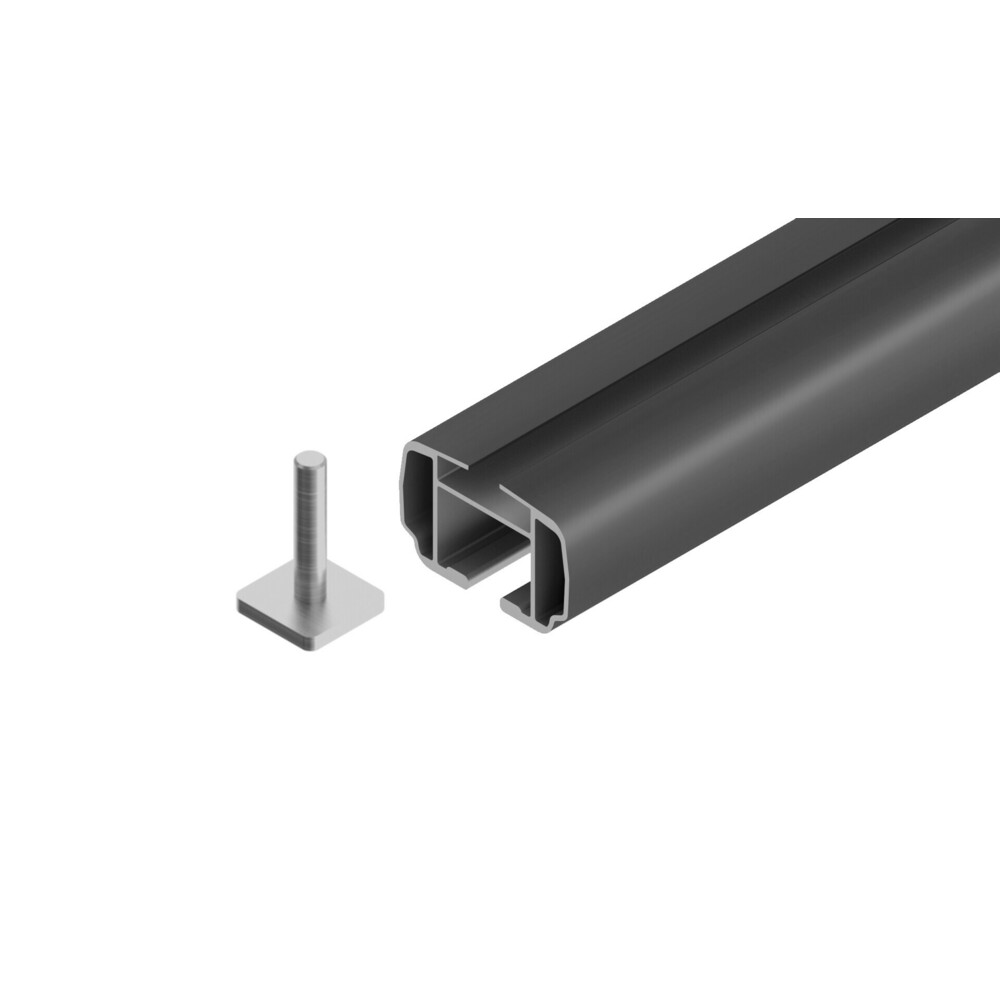 Μπαρες Οροφης Helio Black (l) 127CM Αλουμινιου Μαυρη Με Κλειδαριες (flush Railing)  NORDRIVE - 2 Tem. - Thumbnail 4