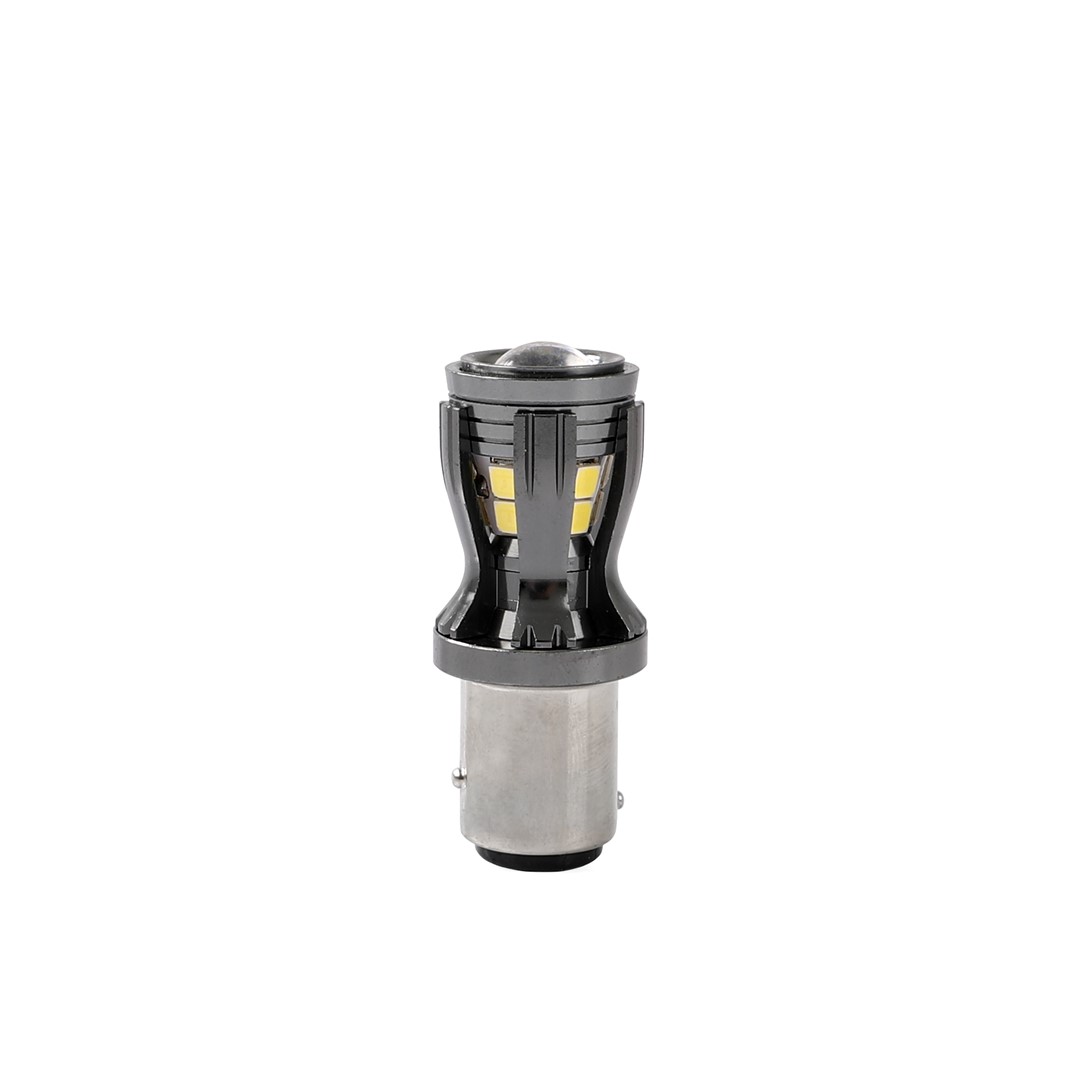 P21/5W 12/24V BAY15D 14XSMD2835 3,0W LED Λευκο Can-bus Blister  M-TECH - 1 Τεμ. - Thumbnail 2