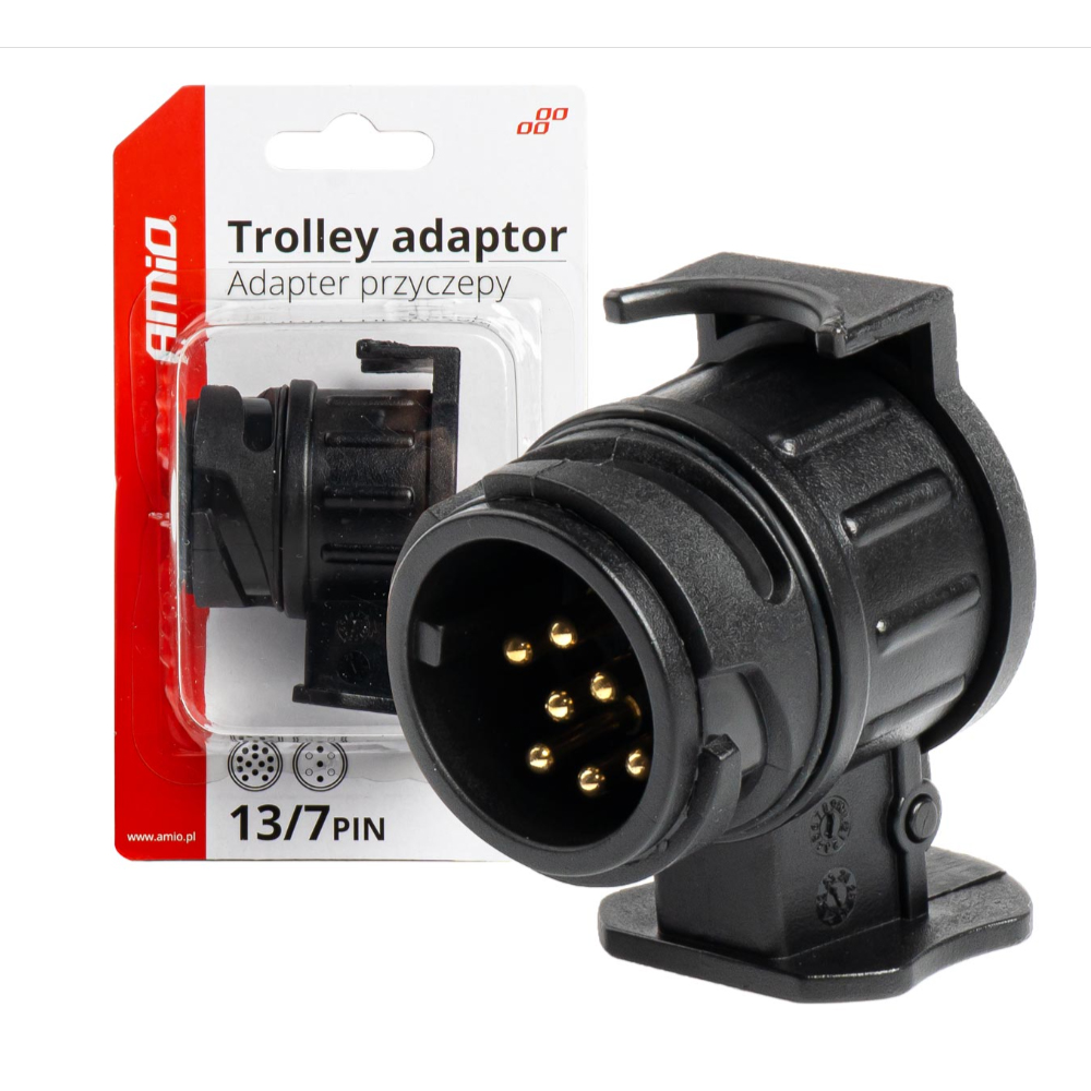 AMIO - Πριζα Κοτσαδορου 12V Mini Με 13 Φις Αρσενικο Σε 7 Φις Θηλυκη - 1 Tem. (03210/AM) - Thumbnail 3